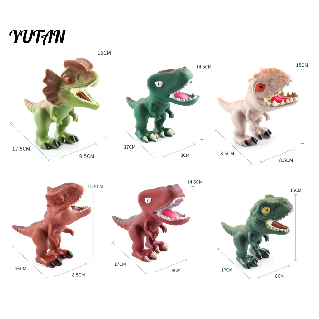 Yu-gi-osaur Đầu Khủng Long 360 Độ Trong Suốt Dễ Tháo Lắp