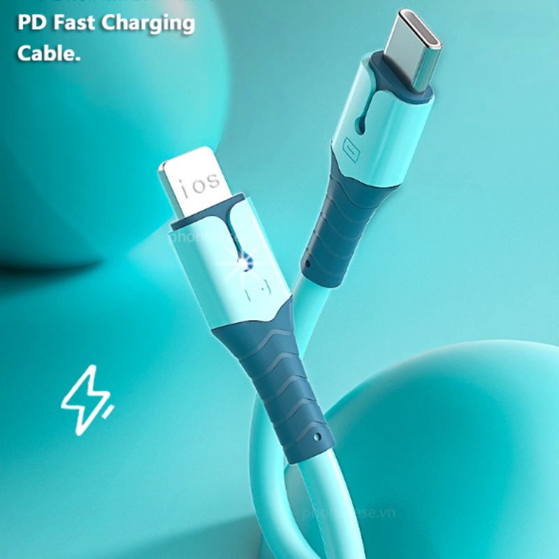 Dây Sạc Type C Nhanh 20W PD Chất Lượng Cao Dây Nhanh Bằng Silicone cáp sạc Cho xiaomi