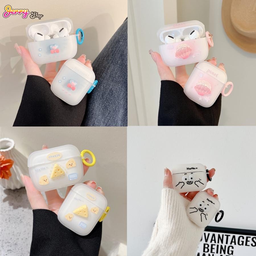 Vỏ Bọc Bảo Vệ Tai Nghe Bluetooth Airpods Thế Hệ 1/2/3/Pro- JERRYSHOP
