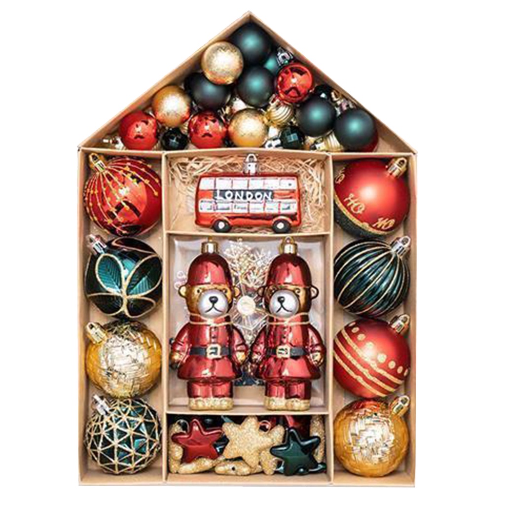 Stylish For Holiday Wedding Party Decor with 70PCS Christmas Ball Ornaments