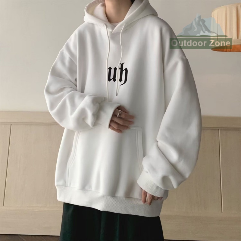 Áo hoodie Dáng Rộng Phong Cách retro Thời Trang Thu Đông Cho Nam