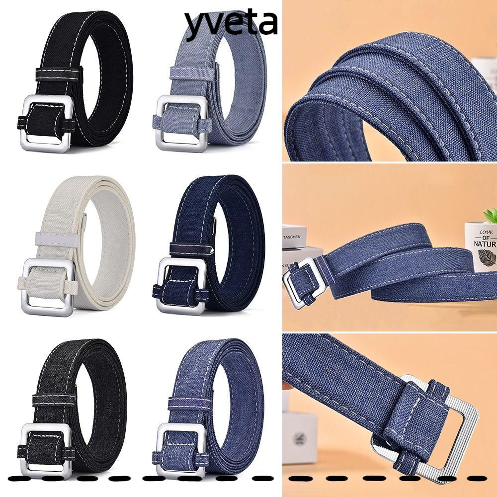 YVETA Thắt Lưng Vải Denim Thời Trang Vintage Cá Tính