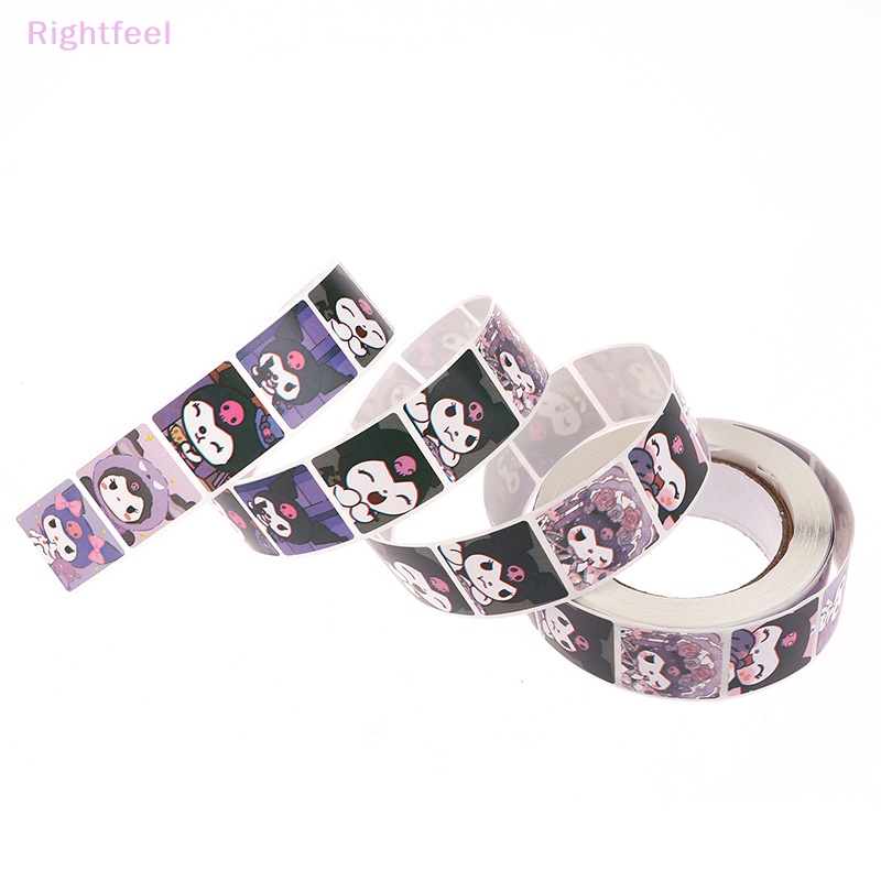 SANRIO Cuộn 500 sticker Dán Trang Trí Quà Tặng Cho Bé Hình kuromi hello kitty Mới