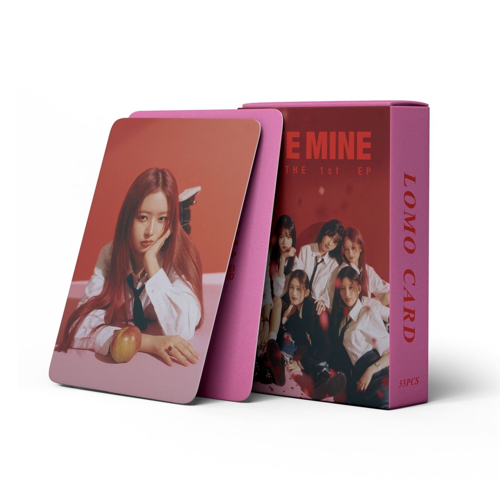 Hộp 55 Ảnh Thẻ I 'Ve mine 1st ep lomo Nhóm Nhạc Wujin liz leeseo rei gaeul