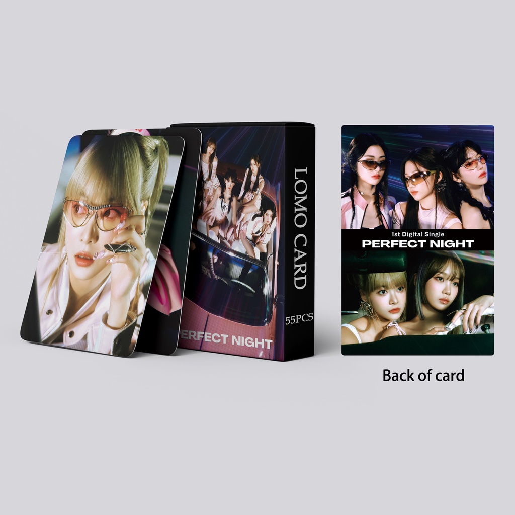 LE SSERAFIM Album Perfect Night Photocard LESSERAFIM UNFORGIVEN GIRLS ANTIFRAGILE FEARLESS SAKURA Lomo Card