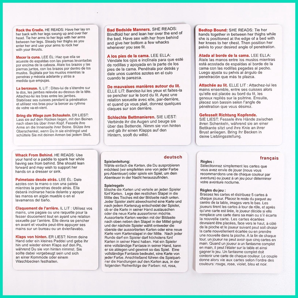 Bộ Bài tarot 18 Lá Cho Cặp Đôi sm 50 sex