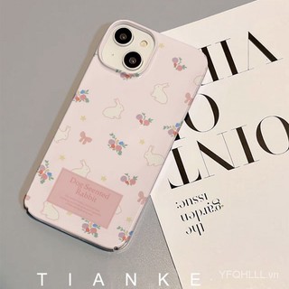 Ốp Điện Thoại In Hình Thỏ Trắng Hoa Cho iphone11 12 13 14 15 12promax 13promax 14pro 14promax 7 8plus 1 Kenzo