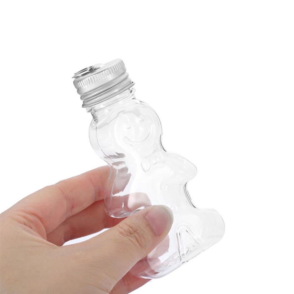 Set 5 Bình Đựng Kẹo Trong Suốt Hình Bánh Mì / Người Đàn Ông Trang Trí Cây Thông Giáng Sinh