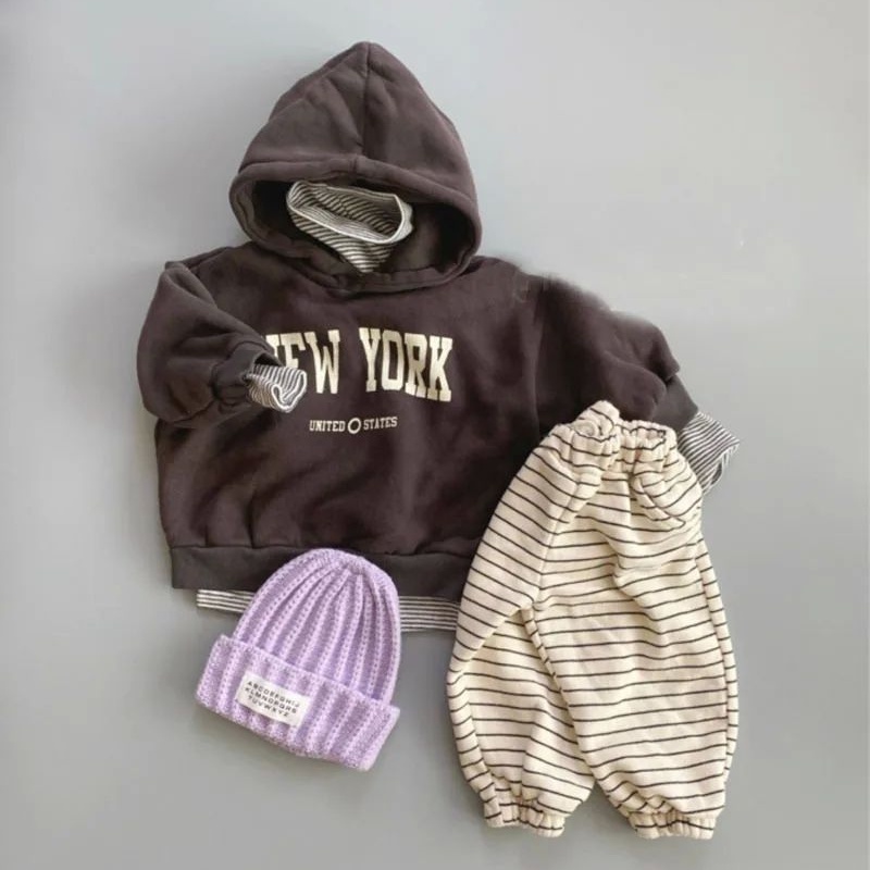Áo hoodie In Chữ Thời Trang Mùa Thu Dành Cho Bé 0-2 Tuổi