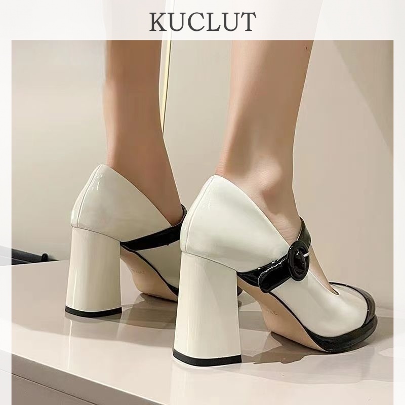 KUCLUT  dép sandal nữ giày sandal nữ dép đế cao đi biển Năng động Đệm êm Lịch lãm Độc lạ FLF23A0XUI 43Z231027