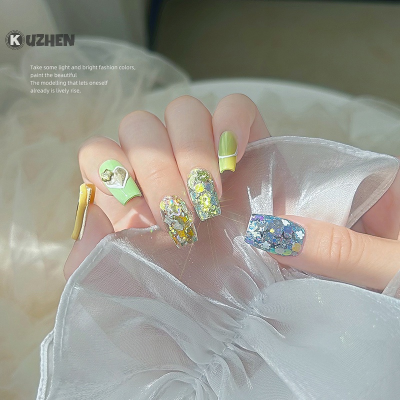 1 Hộp Phụ Kiện Trang Trí Móng Tay Nghệ Thuật diy pentagram star Awg dopamine