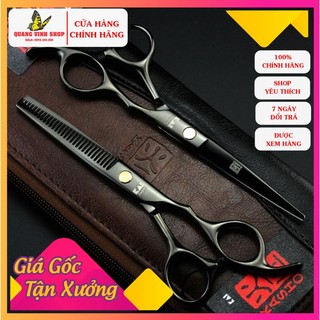 Bộ kéo cắt tóc kasho Japan HA 05 đen (kéo tay phải)