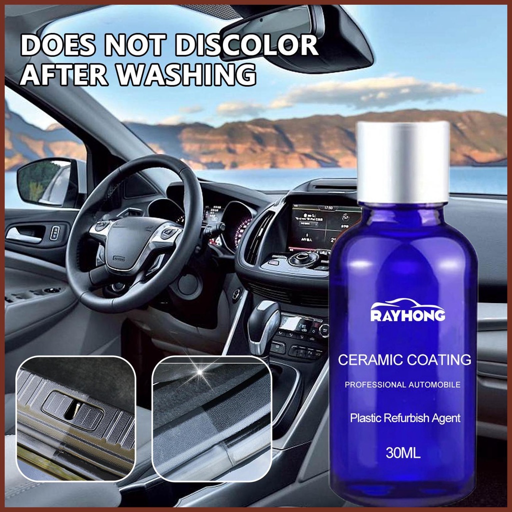 Trang Trí Cho Xe Hơi 30ml Phục Hồi Viền Đen Với Bọt Xốp Và Khăn Lau Lâu Trôi haoyisvn