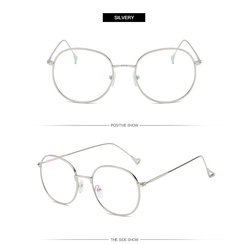 Mắt Kính Gọng Tròn Bằng Kim Loại Thời Trang Cho Nam Nữ