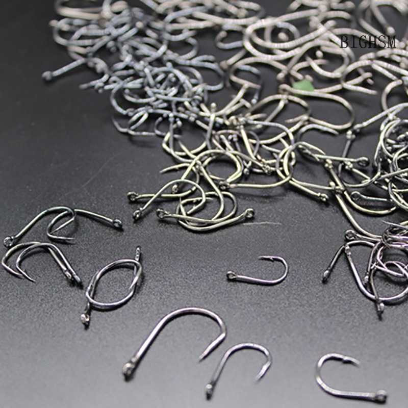 Bighsm Set 100 Lưỡi Câu Cá Chuyên Dụng Kèm Hộp Đựng 100 Móc Câu skk