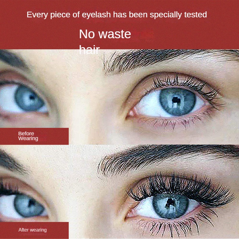 Set 4 Lông Mi Giả Từ Tính 3d Tự Nhiên Không Cần Keo Dán Tiện Lợi