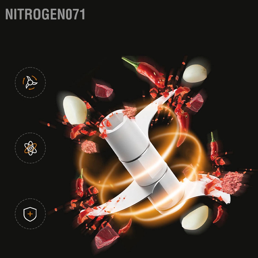 Nitrogen071 Máy Xay Tỏi Di Động Đa Năng Thực Phẩm Cho Nhà Bếp Gia Đình Nấu Ăn Ngoài Trời