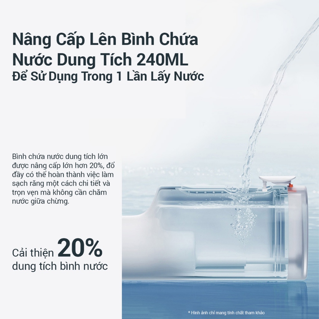 Máy Tăm Nước Xiaomi Mijia MEO703-F300 Vệ Sinh Răng Miệng 4 Chế Độ Làm Sạch - Hiệu quả hơn gấp 7 lần