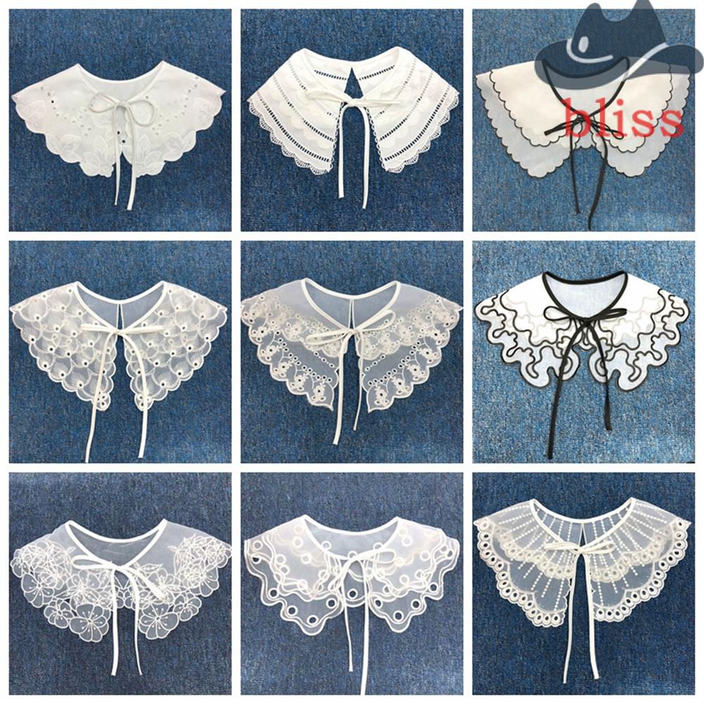 Bliss Khăn Choàng Cổ Giả Ren Trang Trí May Vá Cho Nữ