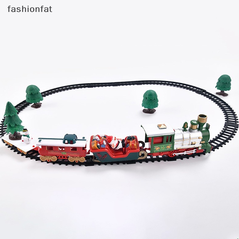 Đồ Chơi Tàu Lửa Điện Tử Trang Trí Cây Thông Noel Khung Đường Ray Xe Lửa Có Đèn Và Nhạc Quà Tặng Giáng Sinh