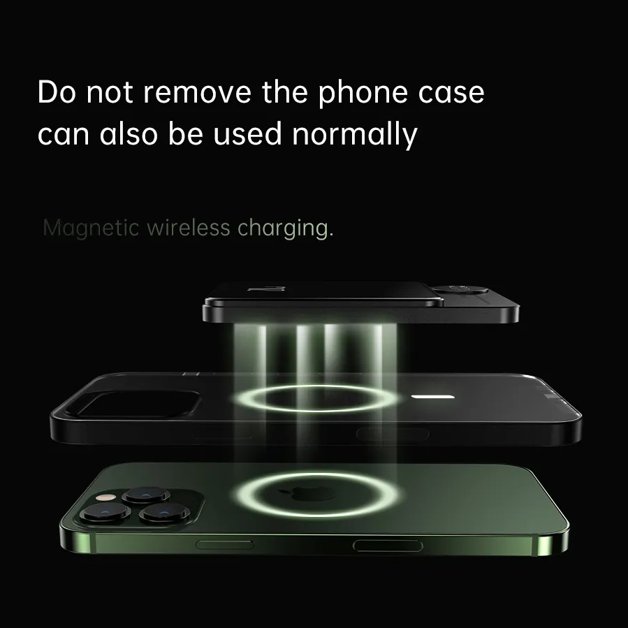 Original PD 20W Pin Sạc Dự Phòng Không Dây Delabo 10000mAh Từ Tính Cho iphone 15 14 13 12 pro max 5000mAh Power Bank