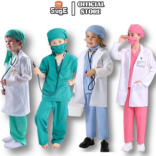 Suge bộ đồ hóa trang đồ chơi bác sĩ / y tá đáng yêu cho bé