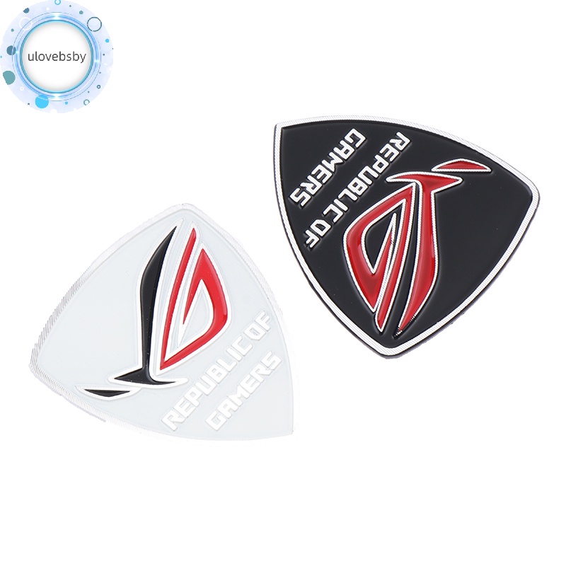 Sticker Kim Loại Dán Trang Trí Điện Thoại / Máy Tính In logo ulovebsby rog
