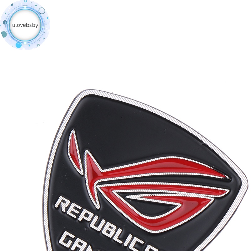 Sticker Kim Loại Dán Trang Trí Điện Thoại / Máy Tính In logo ulovebsby rog