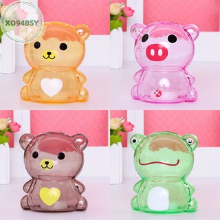  Xo94bsy Hộp Đựng Tiền Tiết Kiệm Bằng Giấy Trong Suốt Hình Chú Gấu   Heo Con Dễ Thương Để Bàn Trang Trí 