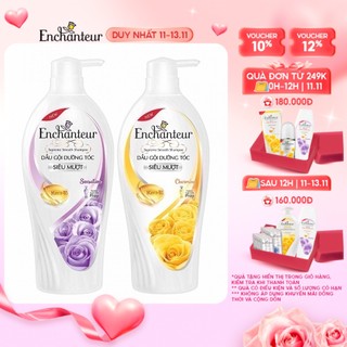 Dầu gội dưỡng tóc siêu mượt Enchanteur Charming/Sensation Keratin 650g