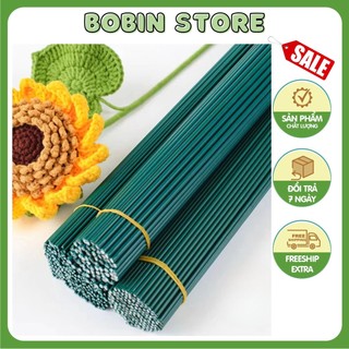Thân cây kẽm nhung 40 cm làm hoa Handmade trang trí thủ công - cành kẽm cắm hoa, bọc nhựa, hoa sáp, giấy