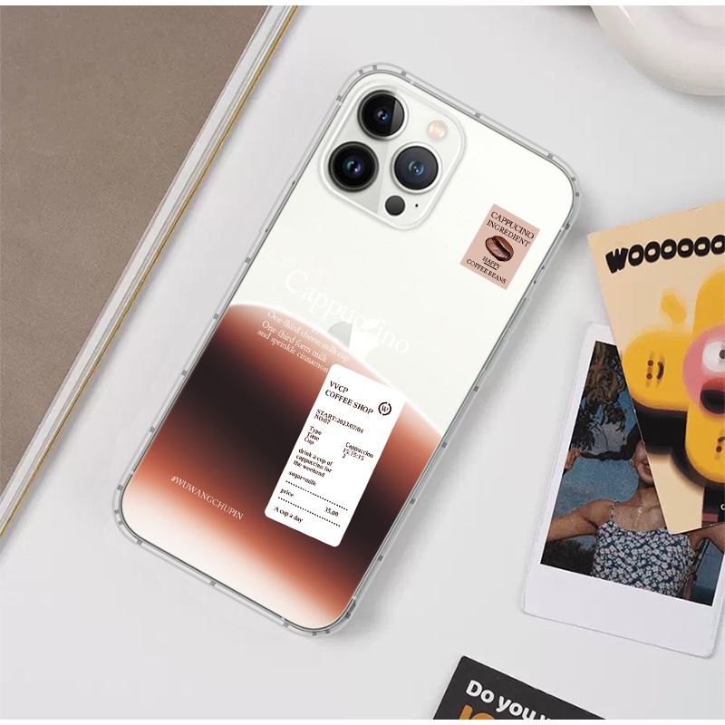 Ốp Điện Thoại Silicon tpu Mềm Hình Máy Pha Cà Phê Cho iphone 15 14 15 13 12 11 pro max 13 mini 14 15plus x xs xr xsnax 6 8 7 plus se2020