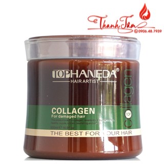 Hấp dầu Haneda Collagen phục hồi tóc hư tổn 500ml
