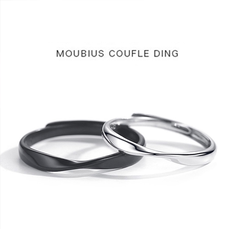 Mới Nhẫn Cặp Mạ Bạc Thời Trang Cá Tính diy Cho Cặp Đôi