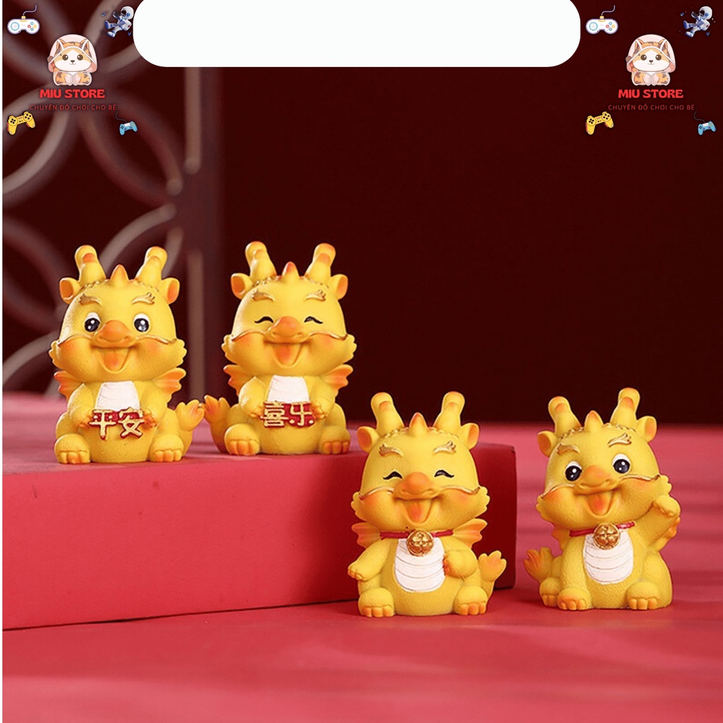 Mô Hình Tượng Rồng Tài Lộc Bằng Nhựa resin Trang Trí Bàn Làm Việc, Ô tô