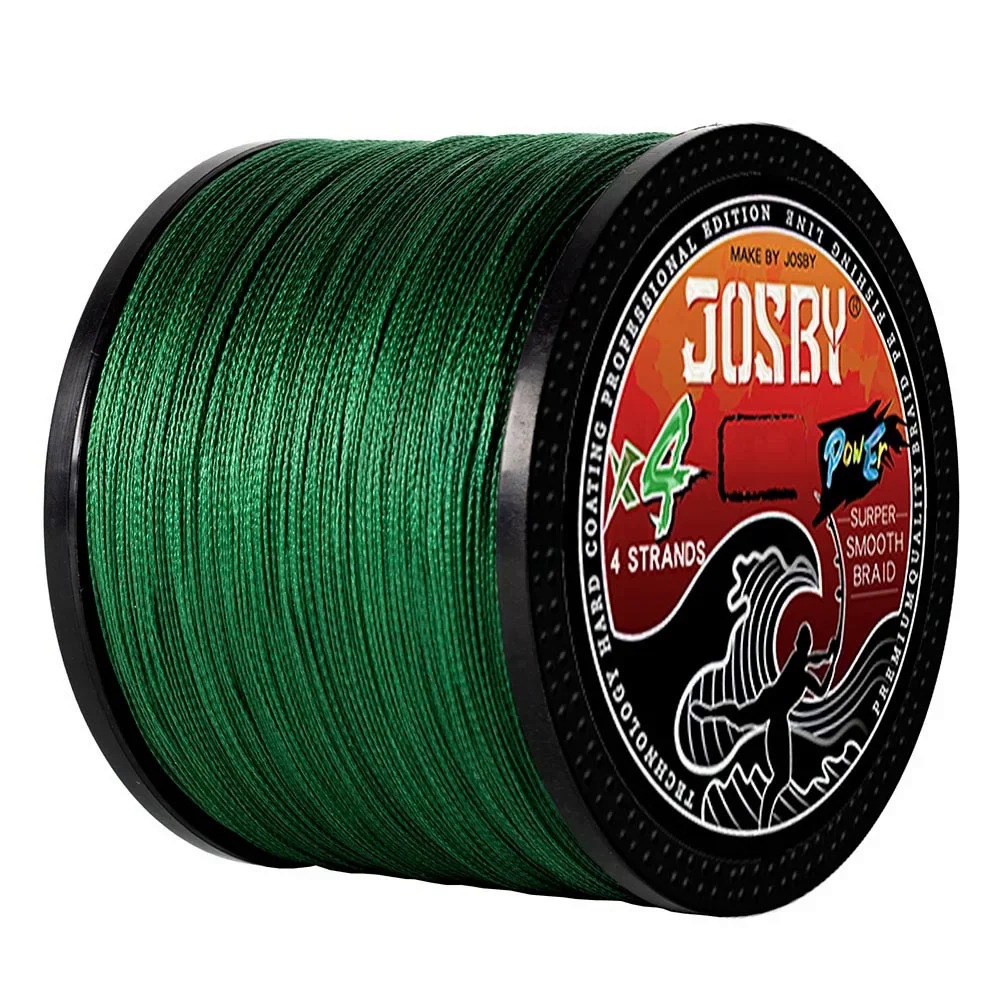 Josby Cuộn Dây Câu Cá Bện 4 Sợi 300m 500m 1000m 100% pe x4 8-80lb Posca