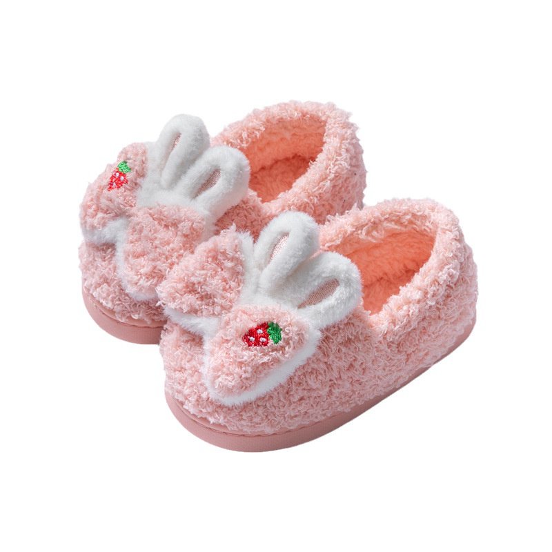 Dép Bông Đi Trong Nhà Giữ Ấm Mùa Đông Dễ Thương Cho Bé Gái