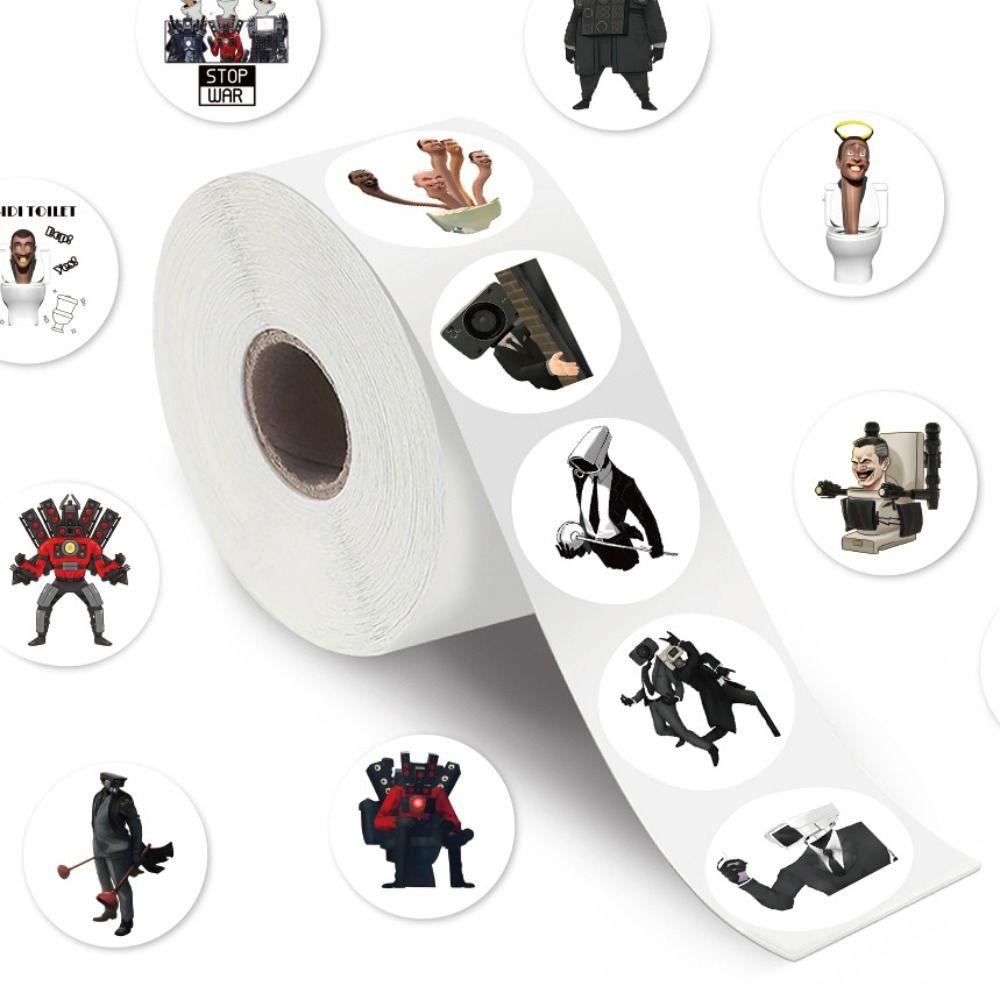 Augustine skibidi Sticker Dán toilet tv Người Đàn Ông Camera Đồ Chơi diy Cho Trẻ Mới Biết Đi