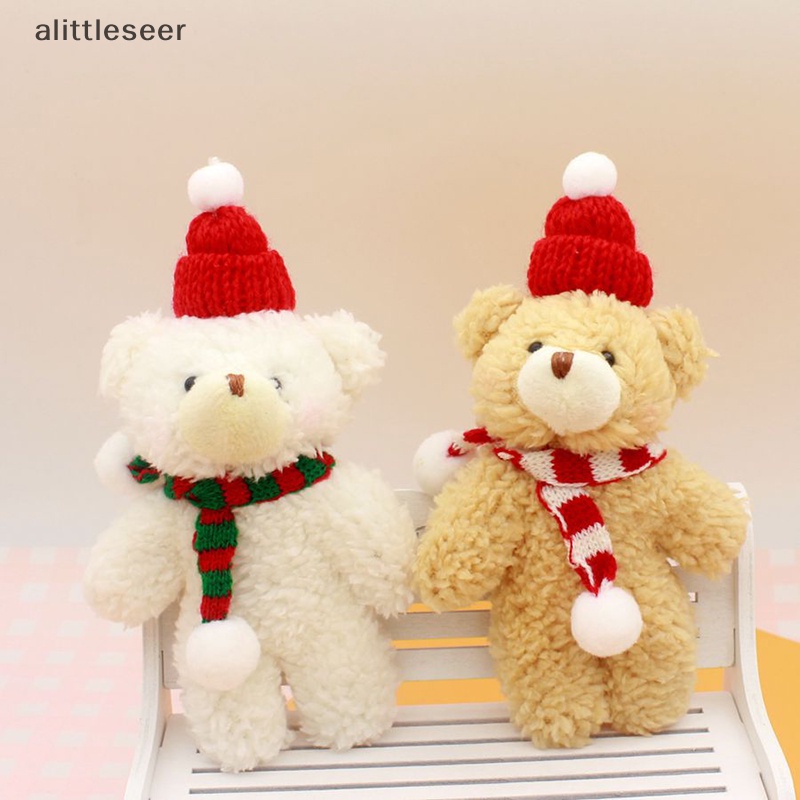 Er Móc Khóa Gấu Bông Giáng Sinh Dễ Thương Khăn Choàng Cổ Dài Dệt Kim Trang Trí Ba Lô n