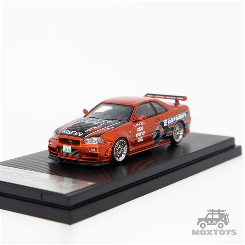 Mô Hình Xe Ô Tô Đồ Chơi skyline gt-r r34 z-Strike nfs Với Tỷ Lệ 1: 64