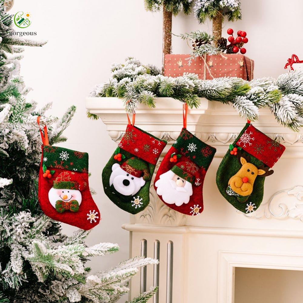 GORGEOUS~Useful Christmas Stocking Candy Decor Santa Accessory Hanging Ornament