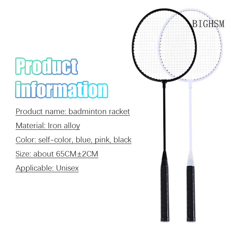 Bighsm set 2 Vợt Cầu Lông Bằng Hợp Kim Siêu Nhẹ Cao Cấp Kèm Túi Đựng Tiện Lợi skk