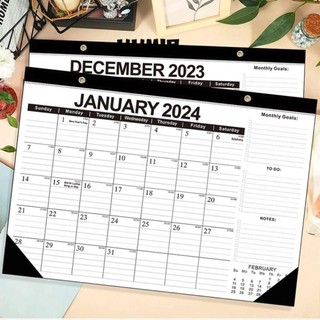 UUMIR Lịch Giấy Ghi Chú Lập Kế Hoạch Năm 2024-Jane 2025 18 Tháng Treo Tường Chất Lượng Cao