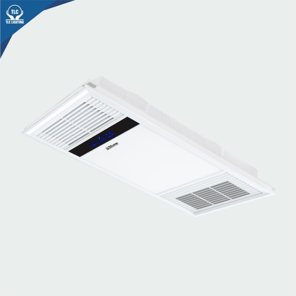 Quạt sưởi âm trần phòng tắm KAW-TLC tích hợp đèn LED đa chức năng Sưởi ấm, Thông gió, Quạt mát, Hút ẩm, Chiếu sáng