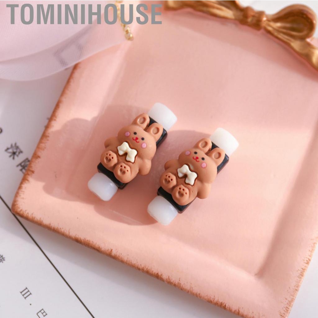 Tominihouse USB Cable Protector Cartoon Cute Phone Charging  Protective Case Accessories