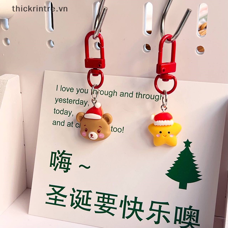 Th Móc Chìa Khóa Treo Ba Lô Túi Xách Trang Trí Giáng Sinh Đáng Yêu Hình Ông Già Noel Hoạt Hình Quà Tặng Giáng Sinh vn
