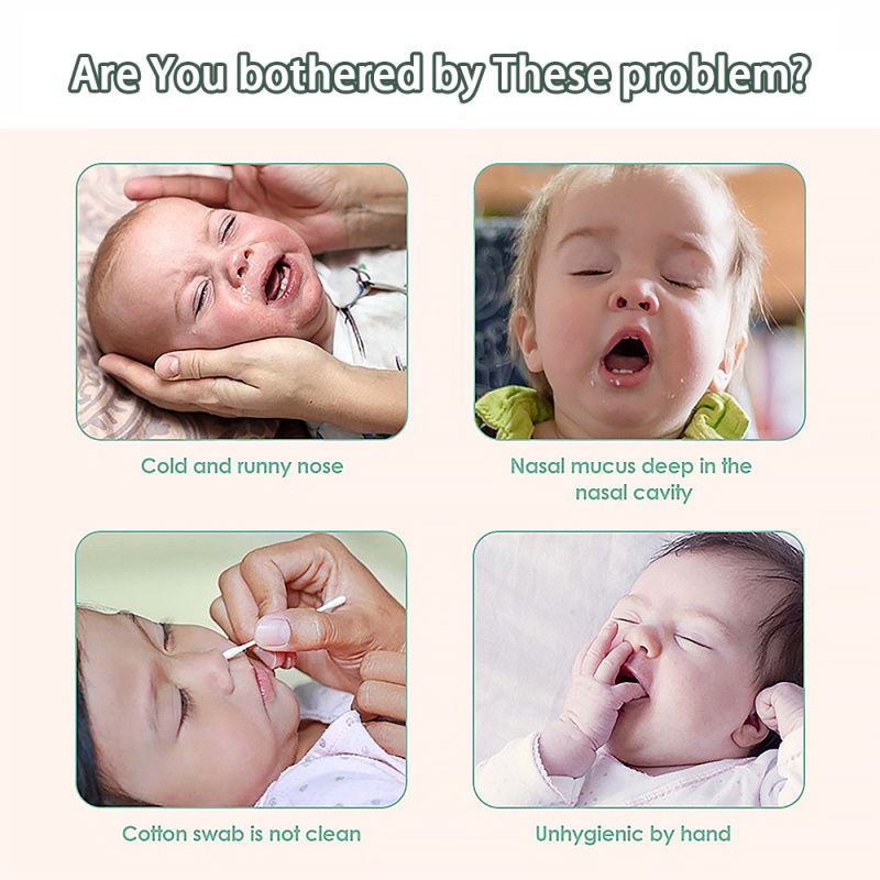 Máy hút mũi Little Bees phù hợp với trẻ sơ sinh, 5 cấp độ hút rất sạch và không gây đau