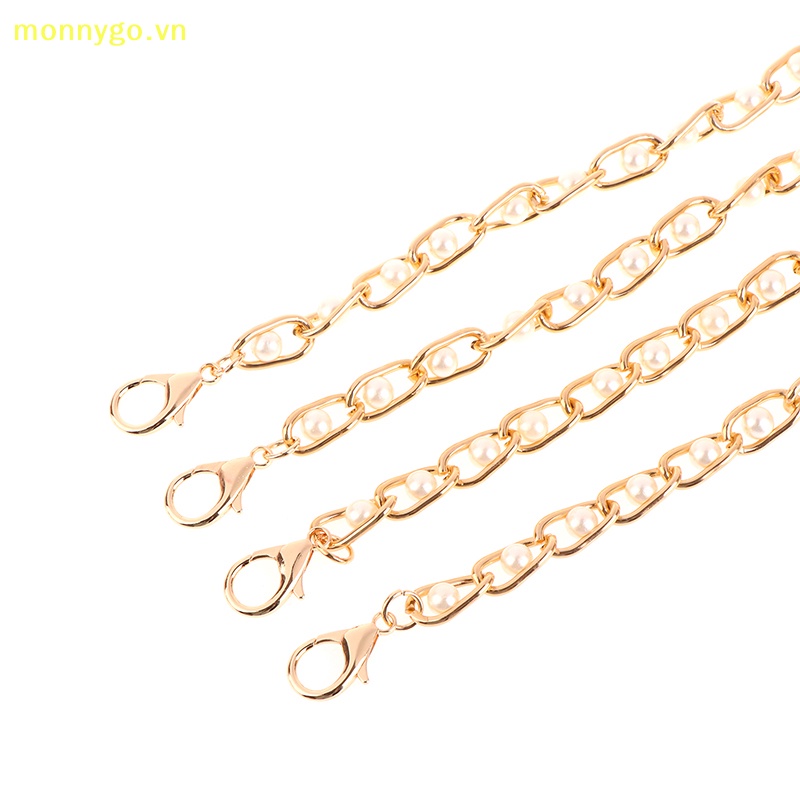 Monnygo Dây Đeo Túi Xách Dài 60 / 120cm Đính Ngọc Trai Thời Trang Cho Nữ