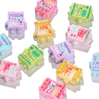 St.kunkka Set 4 Hạt Nhựa resin Màu Sắc Không Lỗ (Có Thể Tùy Chỉnh) Kẹp Tóc diy