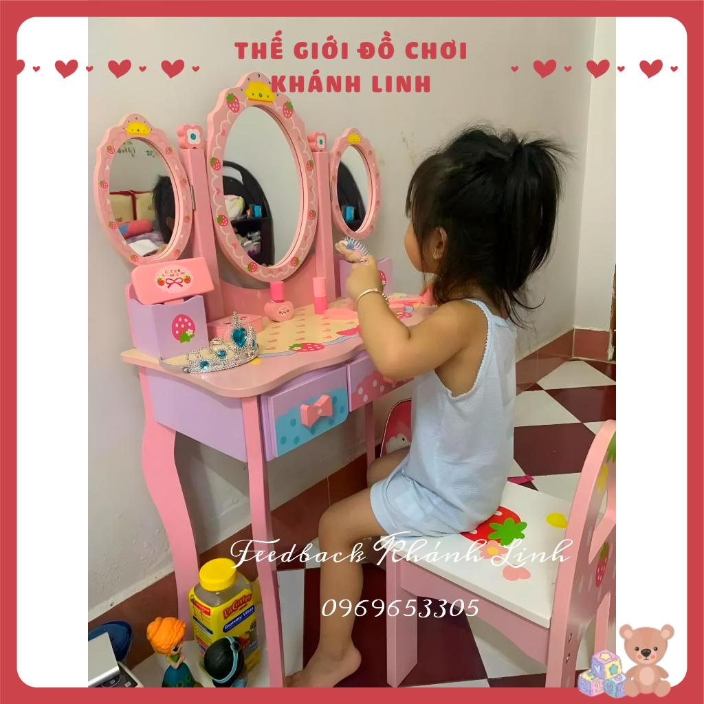 Đồ chơi bàn trang điểm CỠ LỚN bằng gỗ cao cấp cho bé( nhiều mẫu